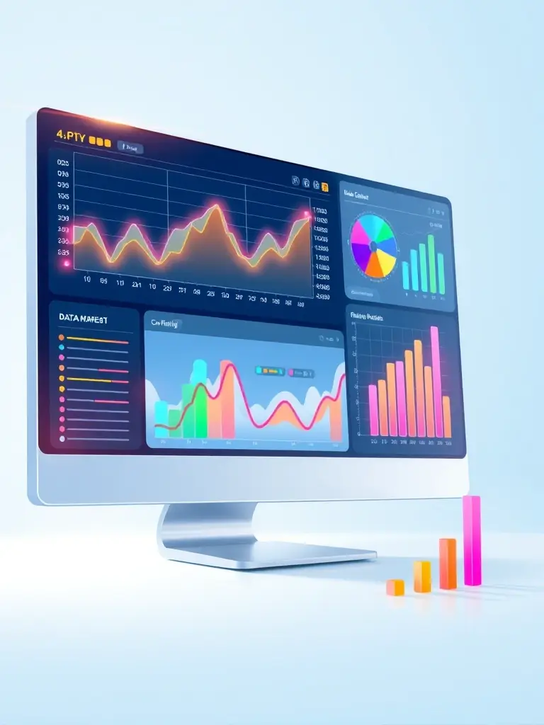 A dashboard displaying real-time transaction data and analytics, showcasing Barbp.online's reporting and analytics capabilities for businesses.